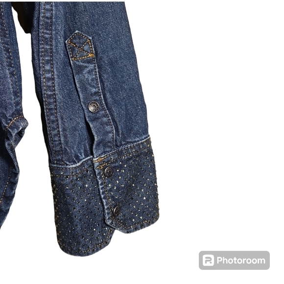 Zadig Voltaire Thelma Western Denim Shirt Size Medium - Picture 10 of 12